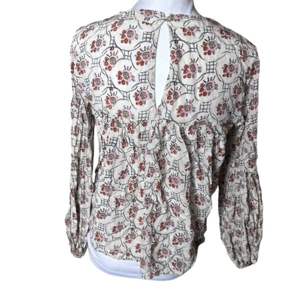 Anthro Floreat peasant blouse top 10 - Picture 3 of 14